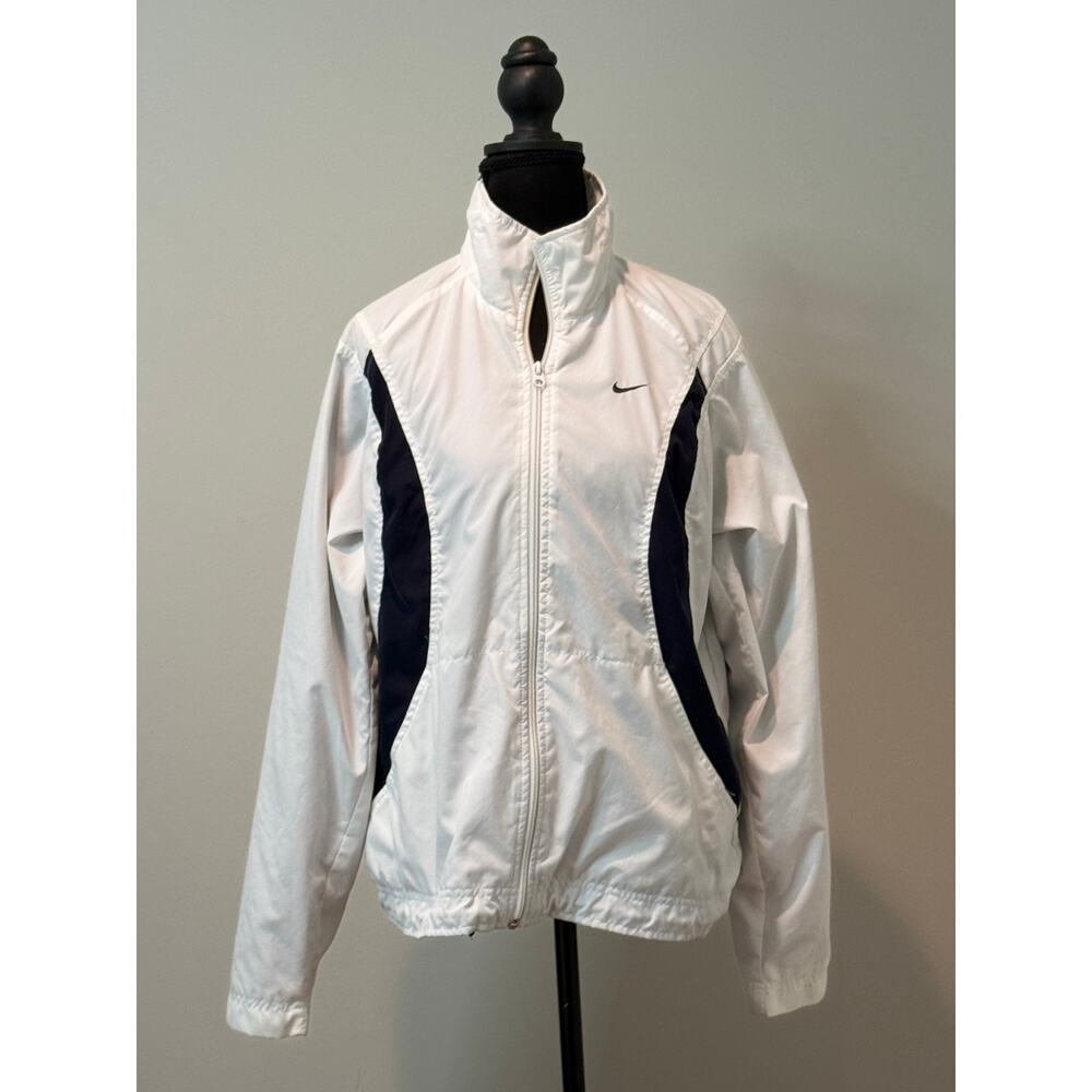 Nike Vintage Style Windbreaker in Black and White